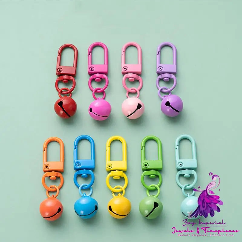 Candy Colored Bell Keychain