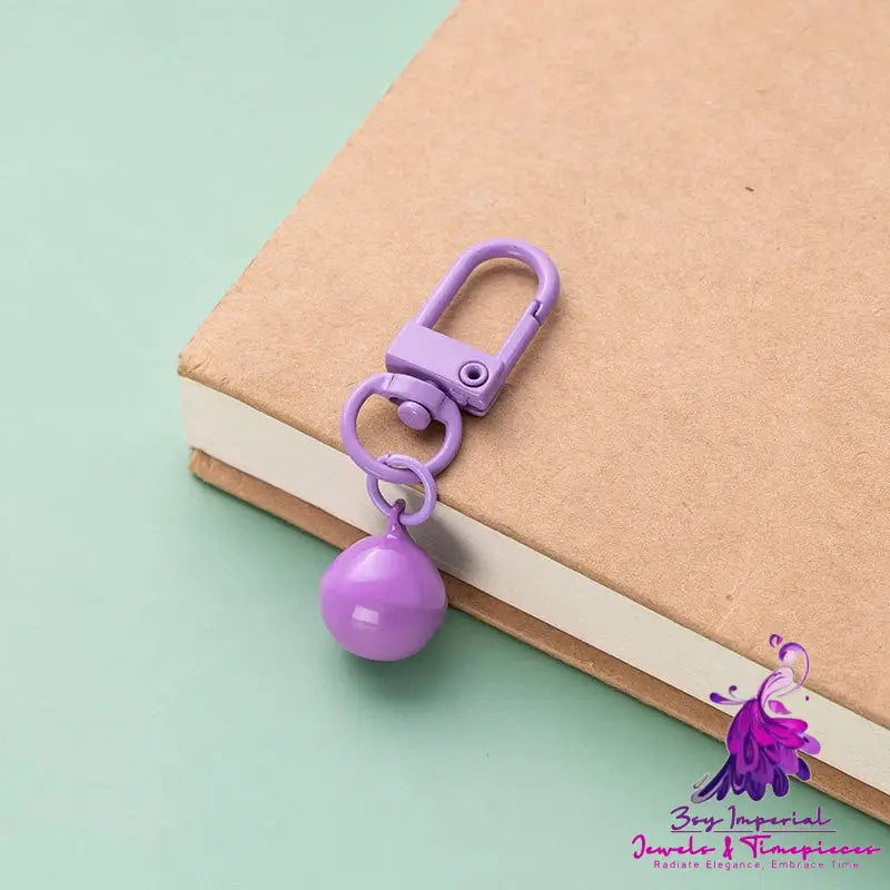 Candy Colored Bell Keychain