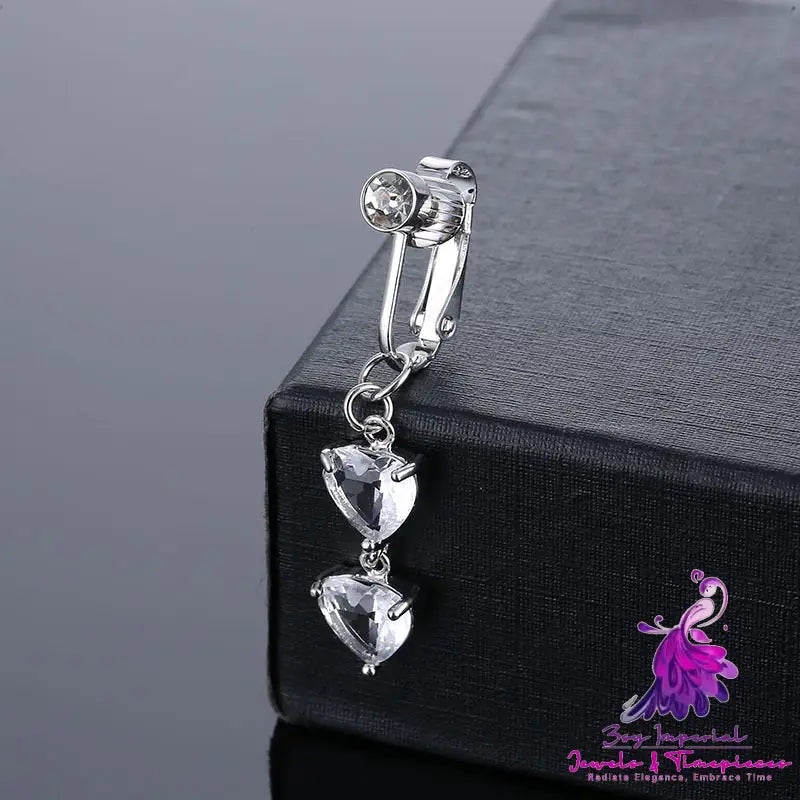 Punch Free Zircon Bellybutton Stud