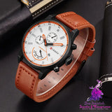 Casual Belt Calendar Men’s Quartz Watch