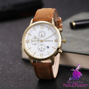 Six Hands Casual Belt Men’s Watch