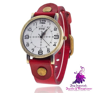 Retro Neutral Digital Women’s Casual Watch