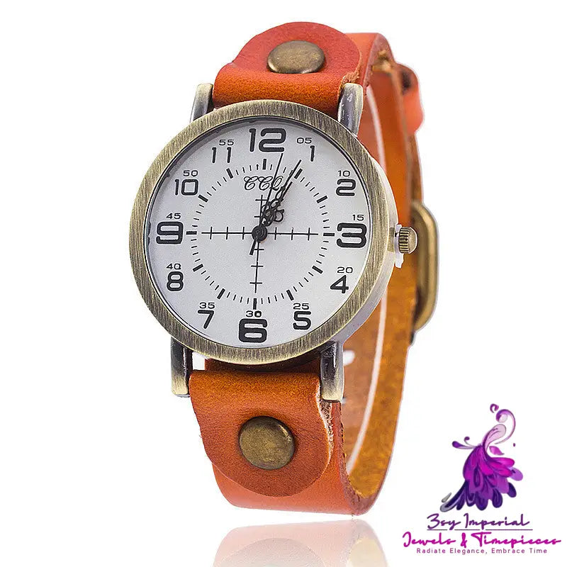 Retro Neutral Digital Women’s Casual Watch