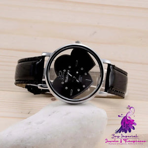 Simple Hollow Women’s Fashion Belt Watch