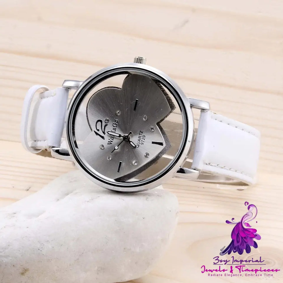 Simple Hollow Women’s Fashion Belt Watch