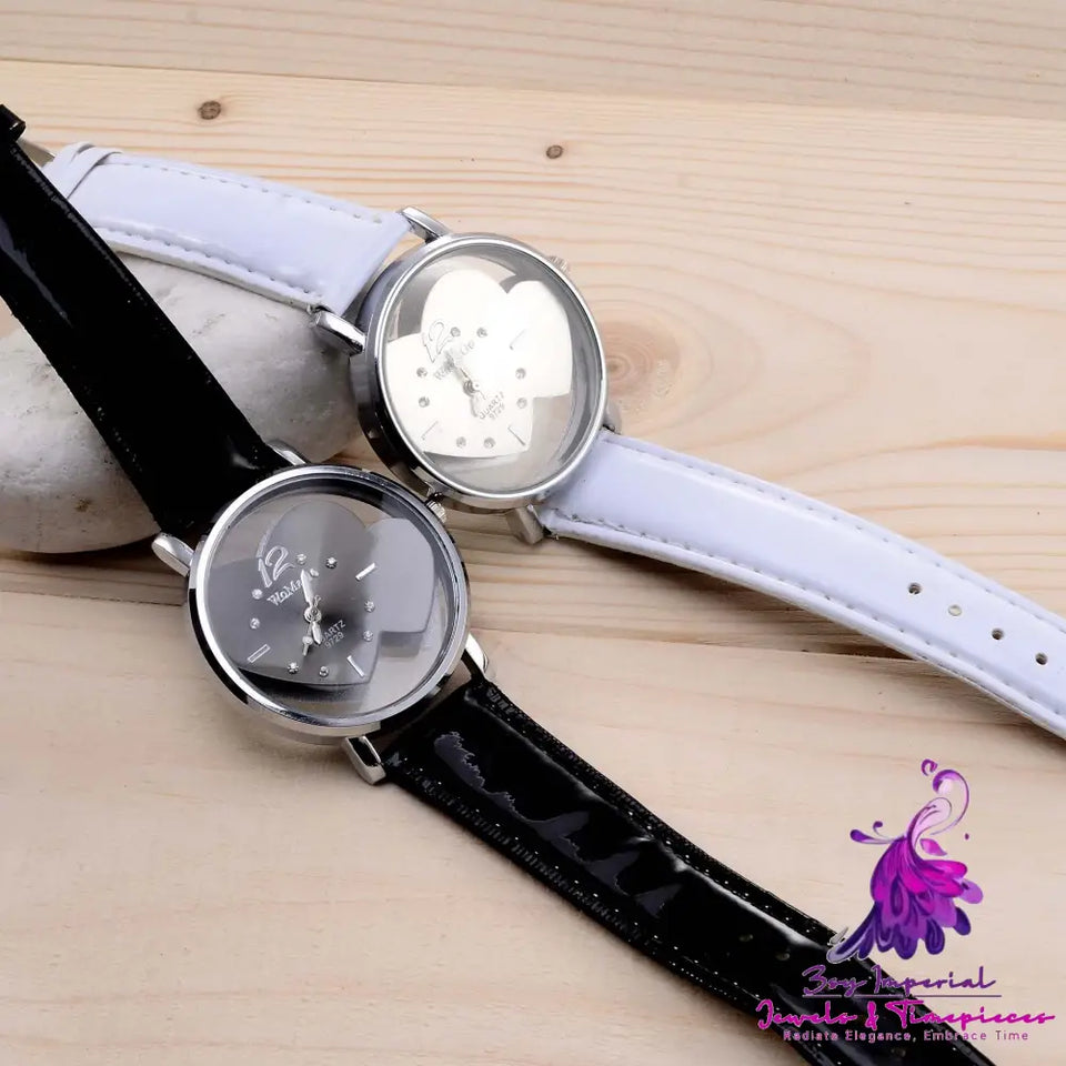 Simple Hollow Women’s Fashion Belt Watch