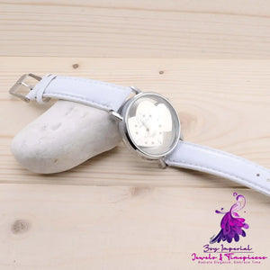 Simple Hollow Women’s Fashion Belt Watch