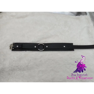 Metal Ring Arm Leather Belt