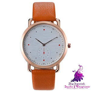 Unisex Casual Belt Watch with Simple Personality