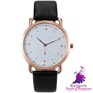 Unisex Casual Belt Watch with Simple Personality