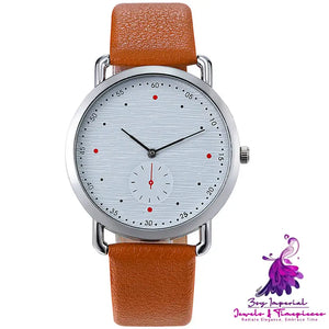 Unisex Casual Belt Watch with Simple Personality