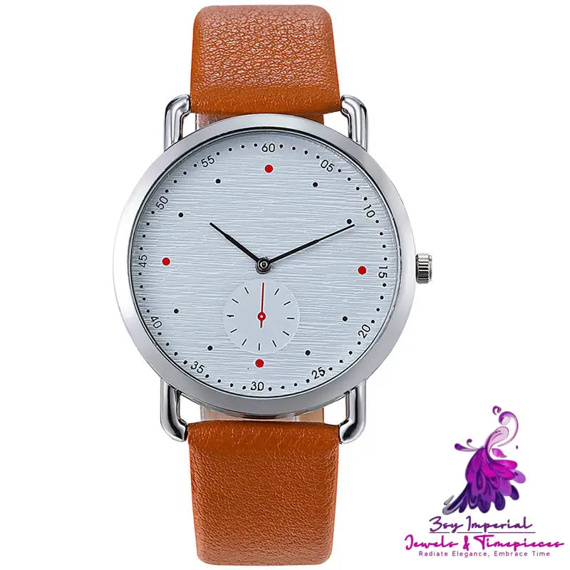 Unisex Casual Belt Watch with Simple Personality