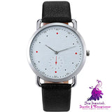 Unisex Casual Belt Watch with Simple Personality