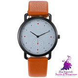 Unisex Casual Belt Watch with Simple Personality