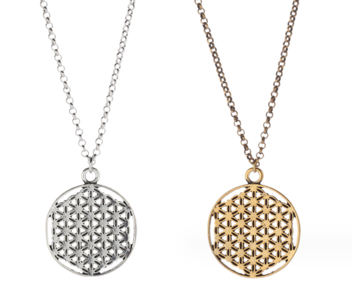 Geometric Alloy Necklace Pendant