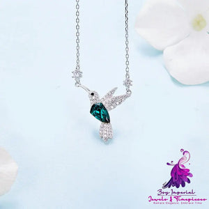 Elegant Silver Bird Necklace