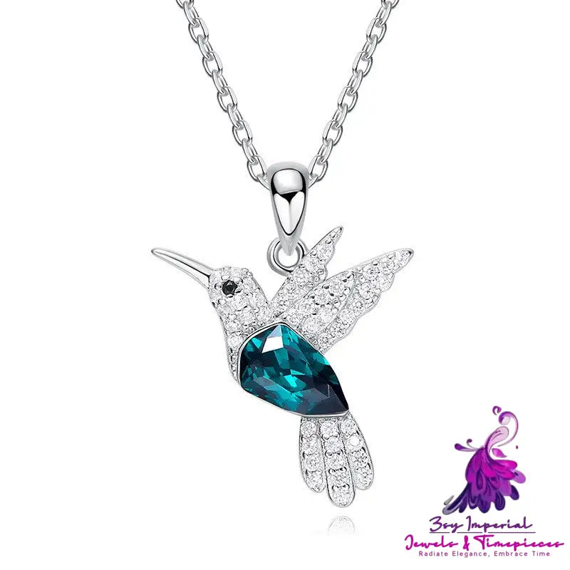 Elegant Silver Bird Necklace