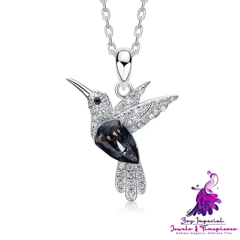 Elegant Silver Bird Necklace