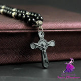 Black Cross Religious Necklace for Men