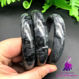 Carbonate Black Ink Jade Pattern Bracelet