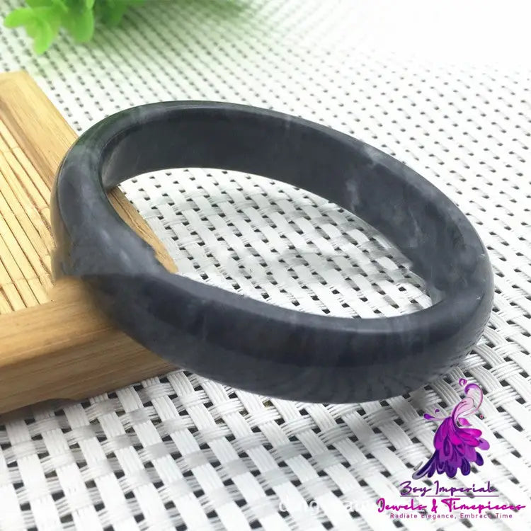 Carbonate Black Ink Jade Pattern Bracelet