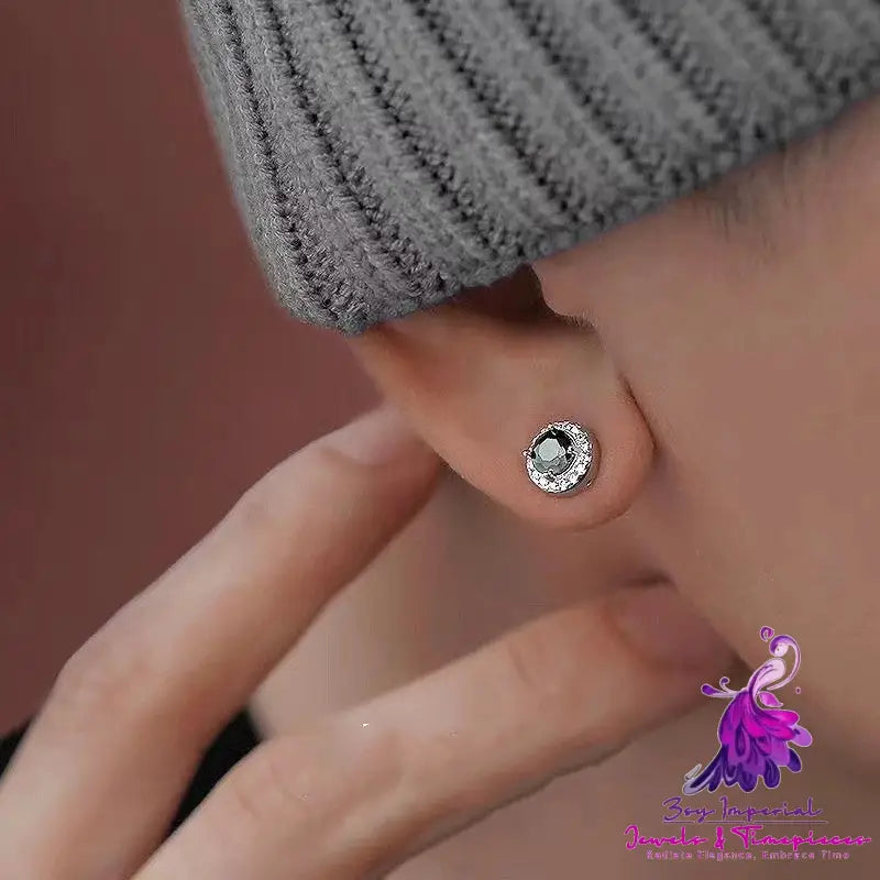 Magnetic Non-piercing Ear Clip Male Personality Black