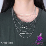 Black Cross Necklace For Women