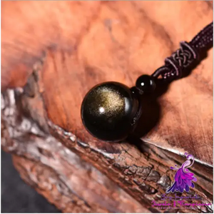 Black Gold Obsidian Pendant