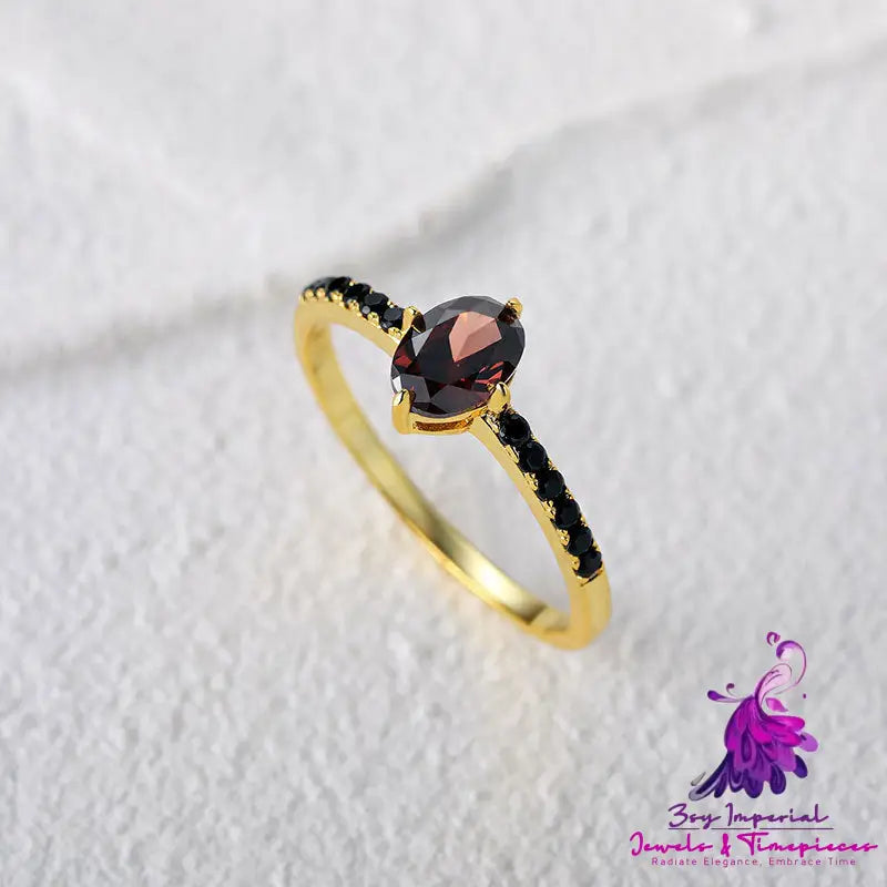 Black Onyx Cluster Ring