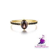 Black Onyx Cluster Ring