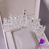 Black Rhinestone Crown Bridal Tiara