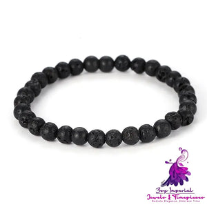 Lava Volcanic Rock Stretch Bracelet