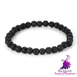 Lava Volcanic Rock Stretch Bracelet