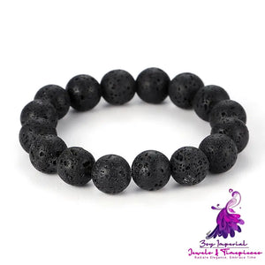 Lava Volcanic Rock Stretch Bracelet