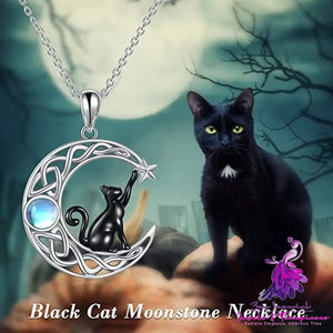 Moon Star Cat Pendant