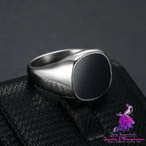 Black Square Men’s Ring