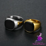 Black Square Men’s Ring