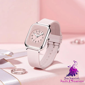 Waterproof Square Sophisticated Ladies’ Watch