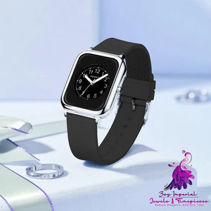 Black Square Quartz Women’s Watch