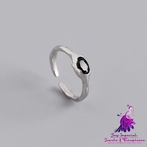 Personality Black Stone Ring