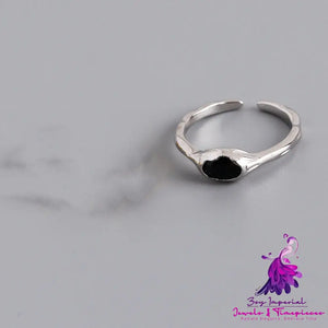 Personality Black Stone Ring