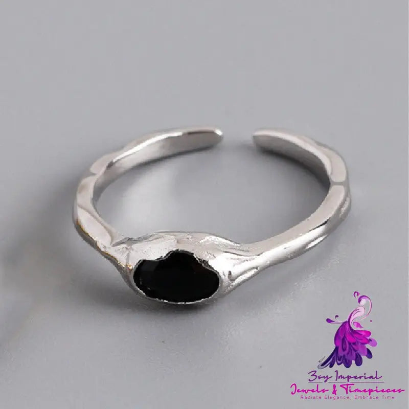 Personality Black Stone Ring