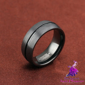 Black Titanium Steel Ring