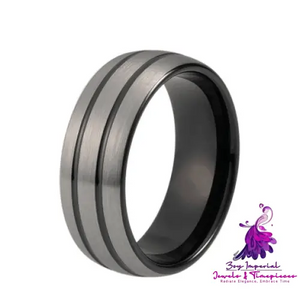 Black Tungsten Wedding Ring