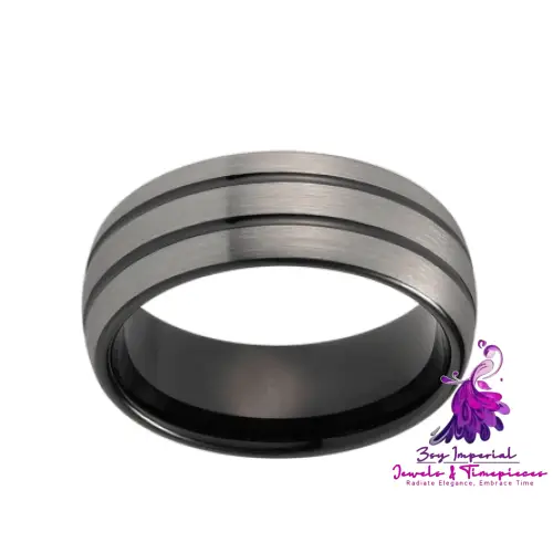 Black Tungsten Wedding Ring