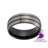 Black Tungsten Wedding Ring