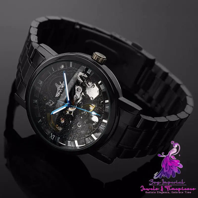 All Black Mechanical Men’s Fashion Watch