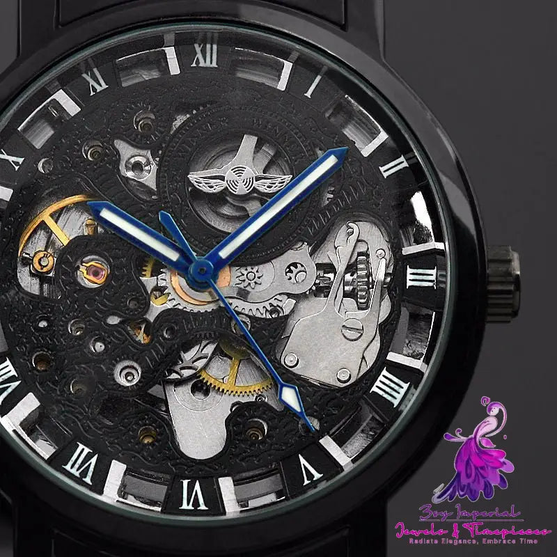 All Black Mechanical Men’s Fashion Watch