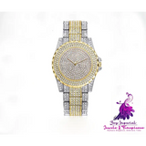 Bling Casual Ladies Quartz Gold Watch