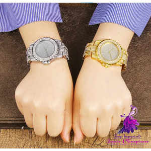 Bling Casual Ladies Quartz Gold Watch